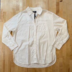 Able NWT White Oversized Button Down Shirt